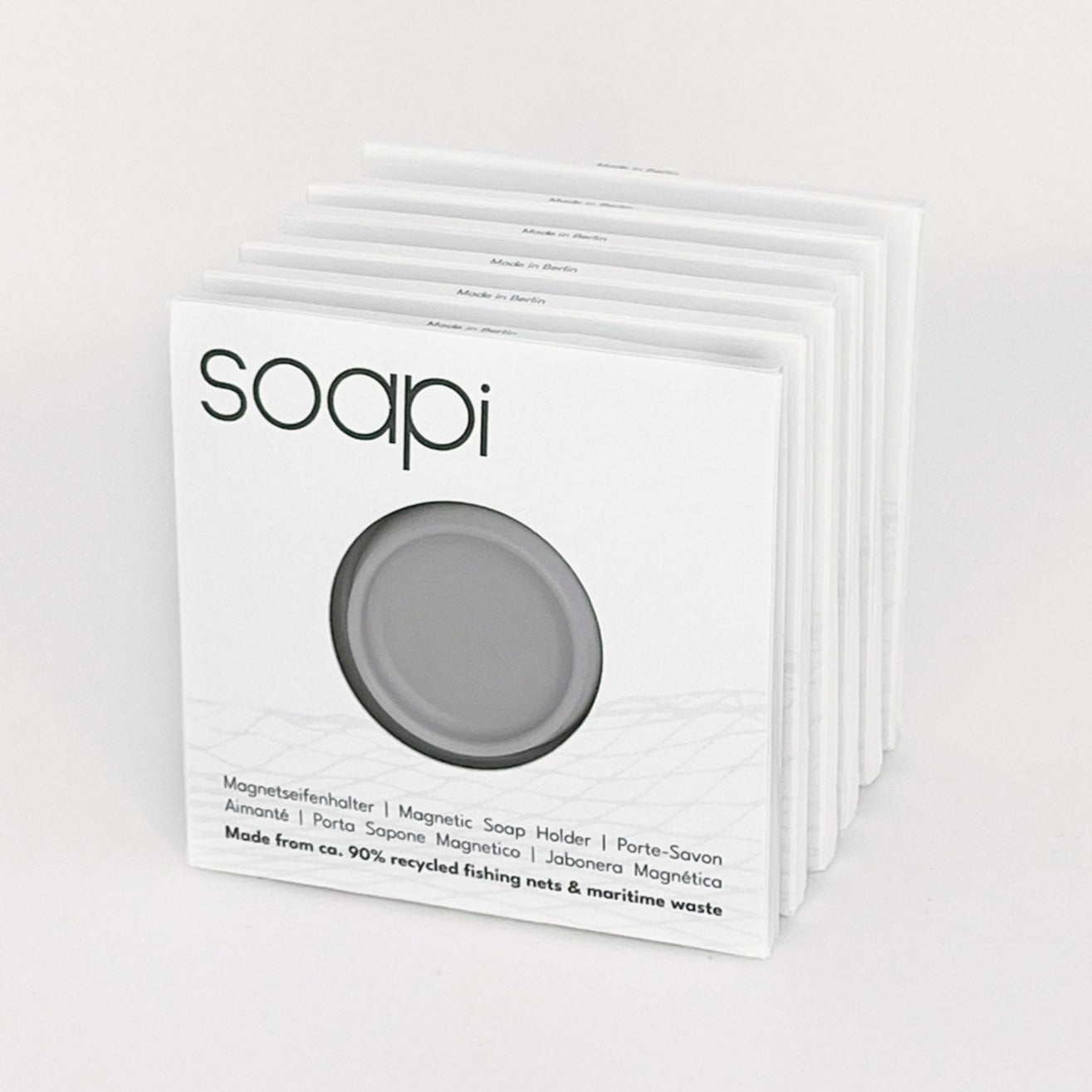 Soapi Sixpack in Grau für Dusche, Bad und Küche